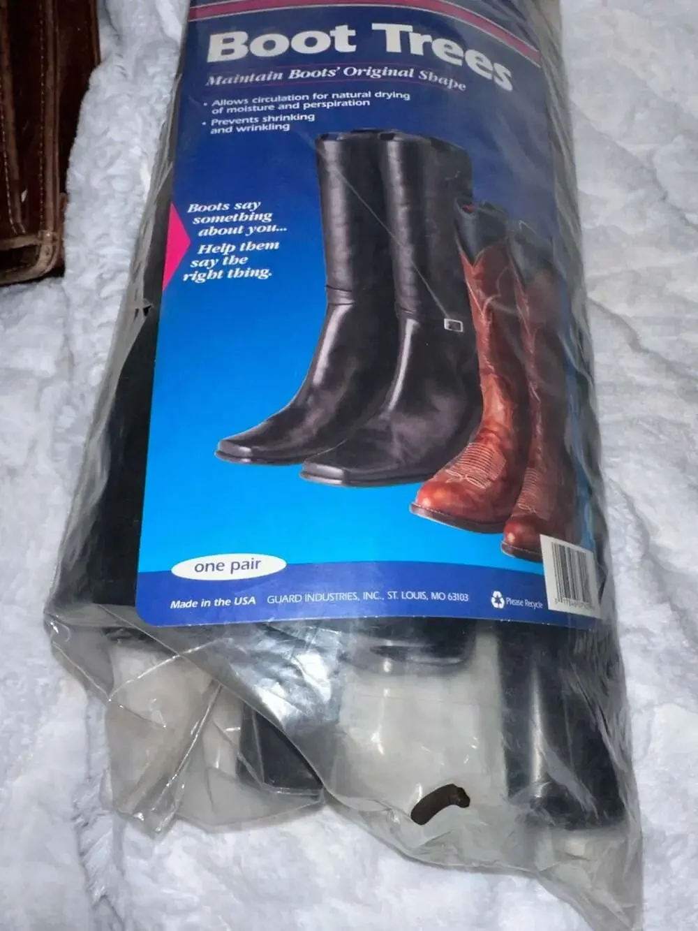 J.T. Foote Plastic Boot Trees One Pair for Calf & Tall Boots
